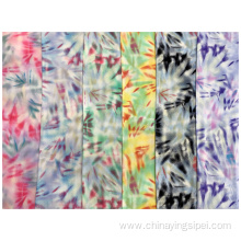 Latest Stocklot Soft Colorful Viscose Printed Tie-Dyed Poplin Fabric